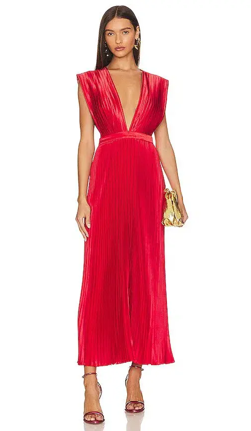 L'Idee Gala Gown Red Size 6  - Image 4