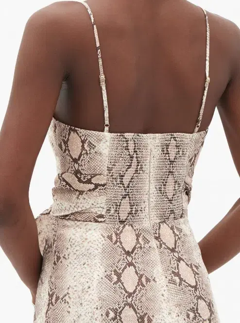 Zimmermann Bellitude Python Cut Out Dress Print Size 1 / 10 - Image 5
