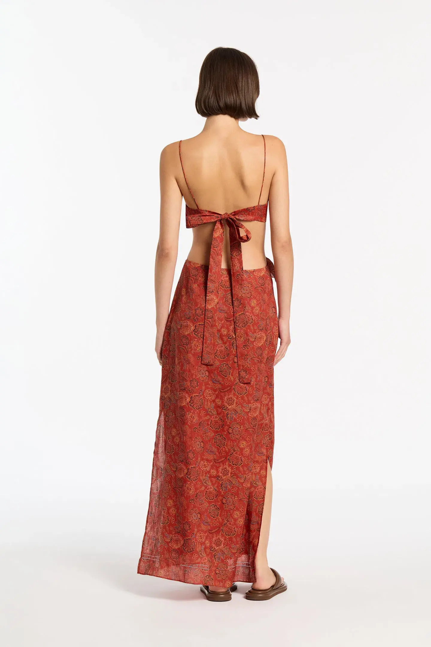 Sir The Label Allegra Frill Maxi Dress  Idalia Floral Print Size 1 / AU 8 - Image 2