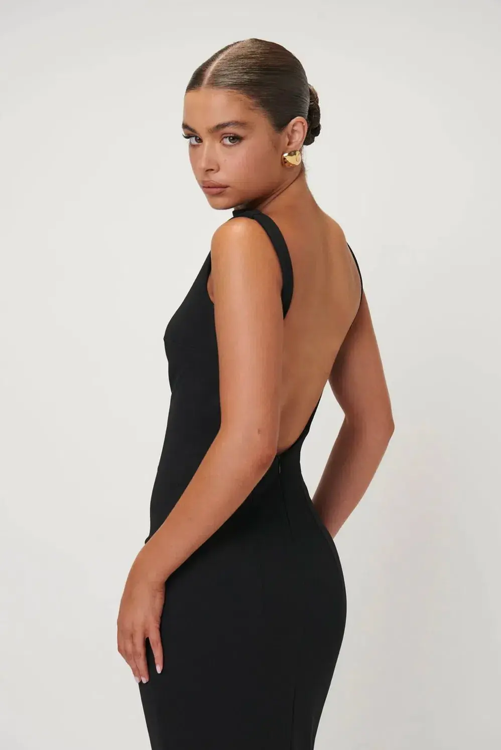 Effie Kats Verona Gown Black Size 14 - Image 3