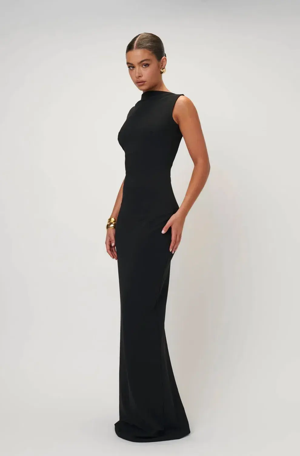 Effie Kats Verona Gown Black Size 14 - Image 2