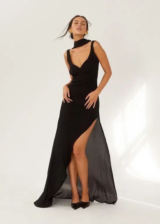Arcina Ori Amelie Maxi Dress Black Size L /Au 12 - Image 1