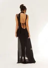 Arcina Ori Amelie Maxi Dress Black Size L /Au 12 - Image 2
