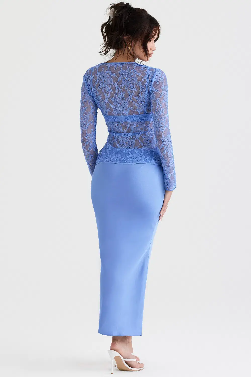 House of CB Phoebe Top & Clara Skirt Set Blue Size L/Au 12 - Image 3