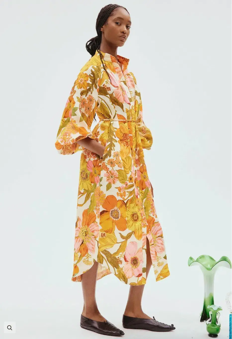 Alemais Silas Shirtdress Floral Size 14 - Image 6