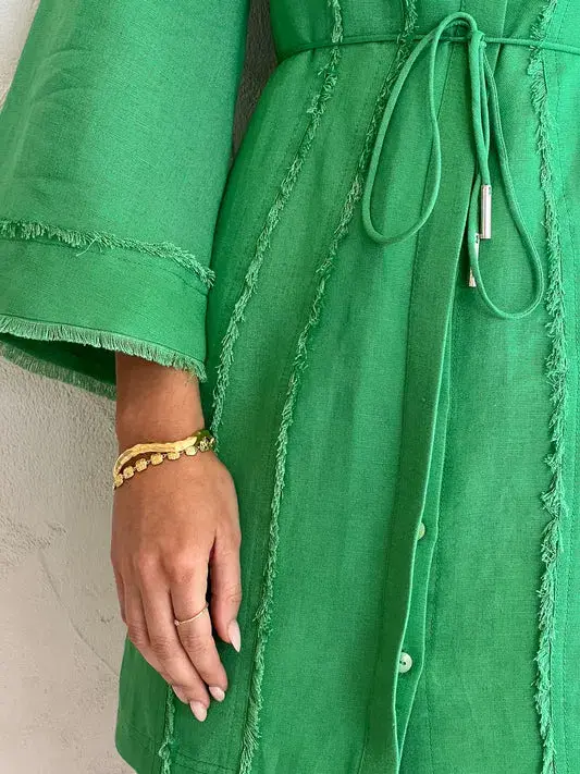 Significant Other Aleksandra Mini Dress in Sea Green Size 12  - Image 3