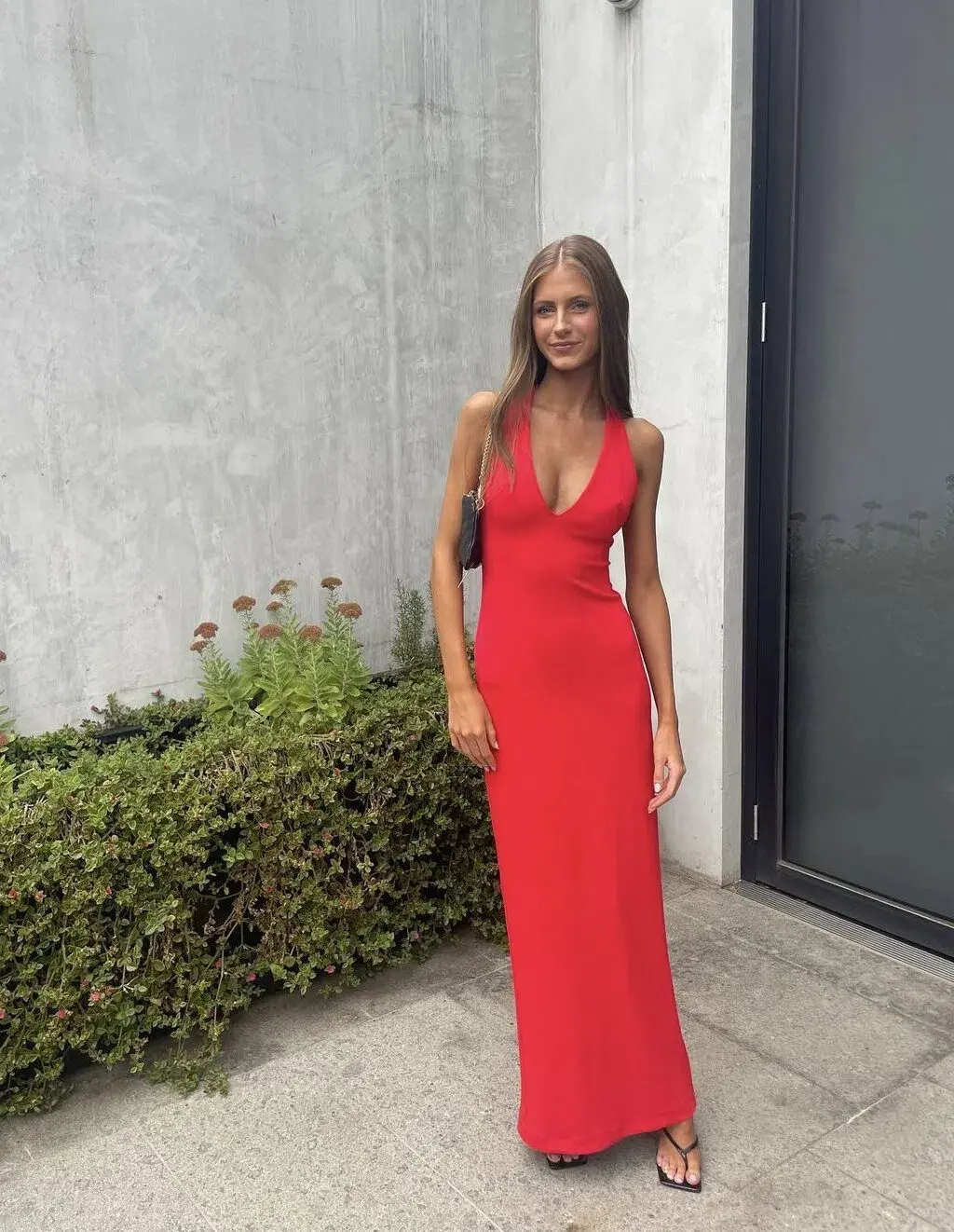 Effie Kats Eiza Gown Red Size 10 - Image 1