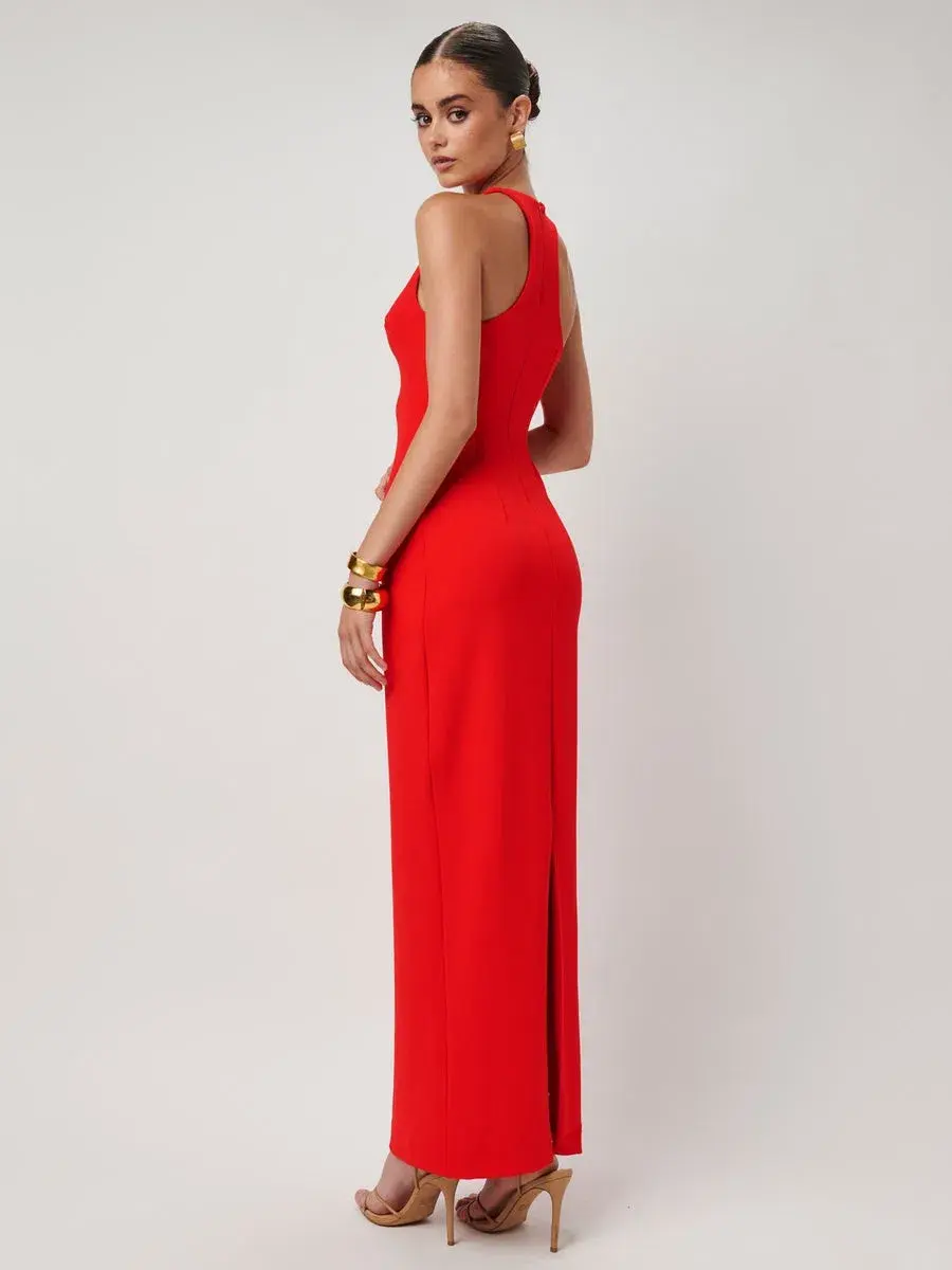 Effie Kats Eiza Gown Red Size 10 - Image 4