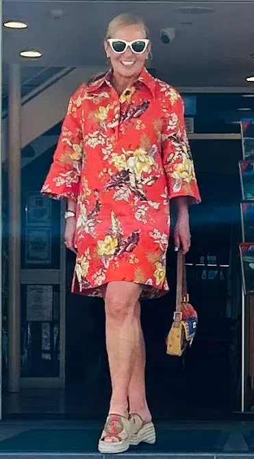 Zimmerman Matchmaker Tunic Dress in Red Tropical Floral Size 0 /AU 8 - Image 3