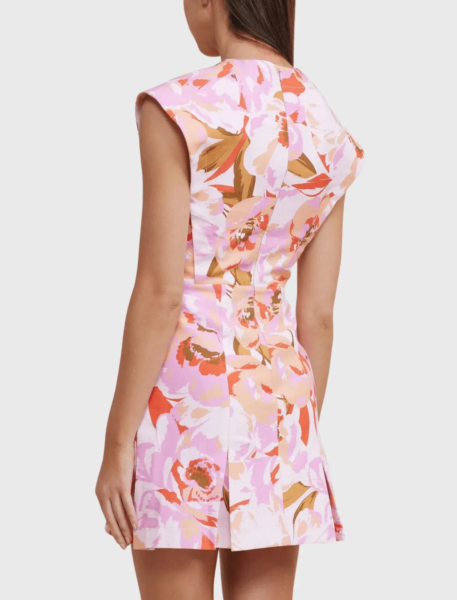 Acler Quincy Mini Dress Floral Size 6 - Image 4