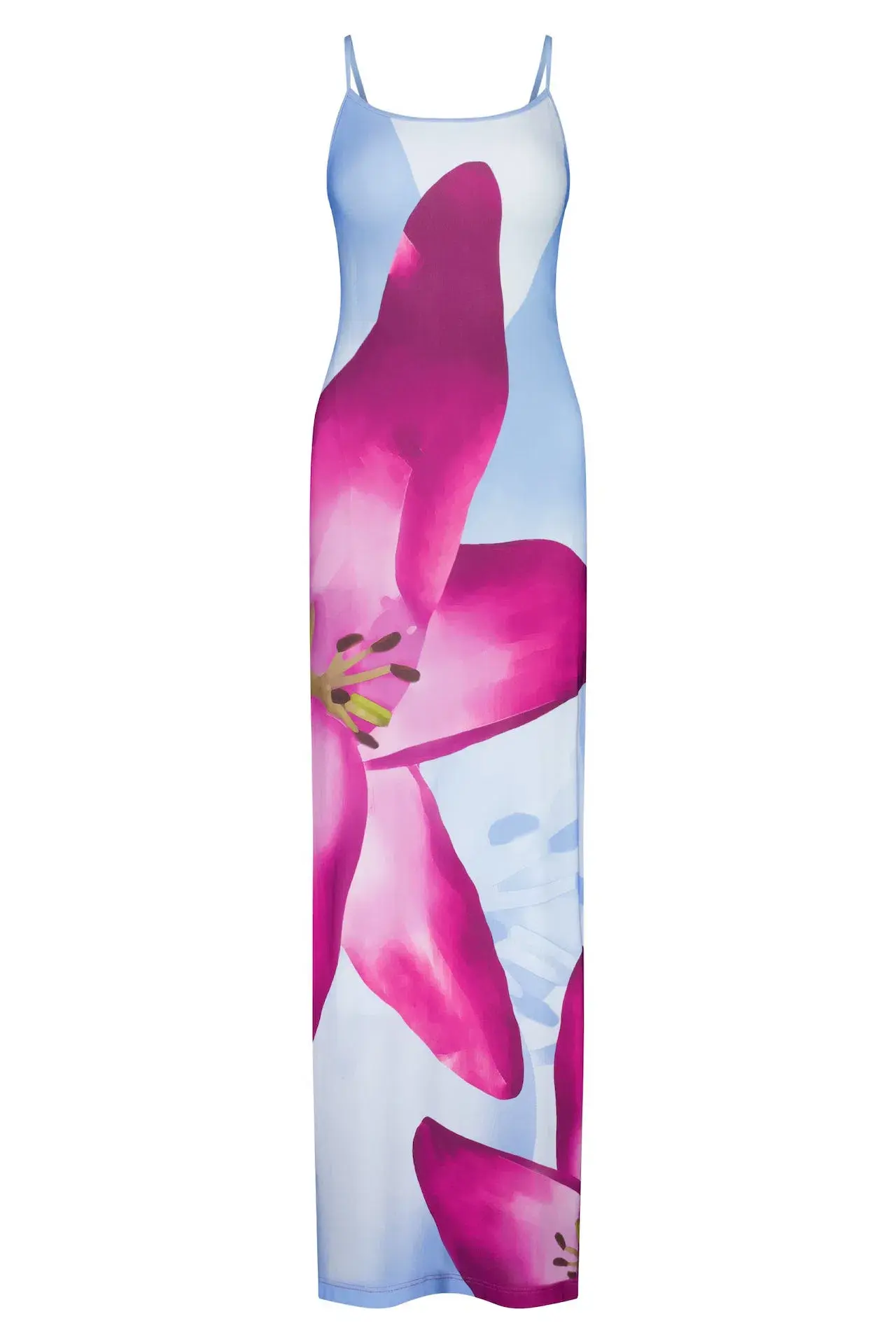 With Harper Lu Slip Maxi Dress Sky Lily Floral Size XS / AU 6  - Image 4