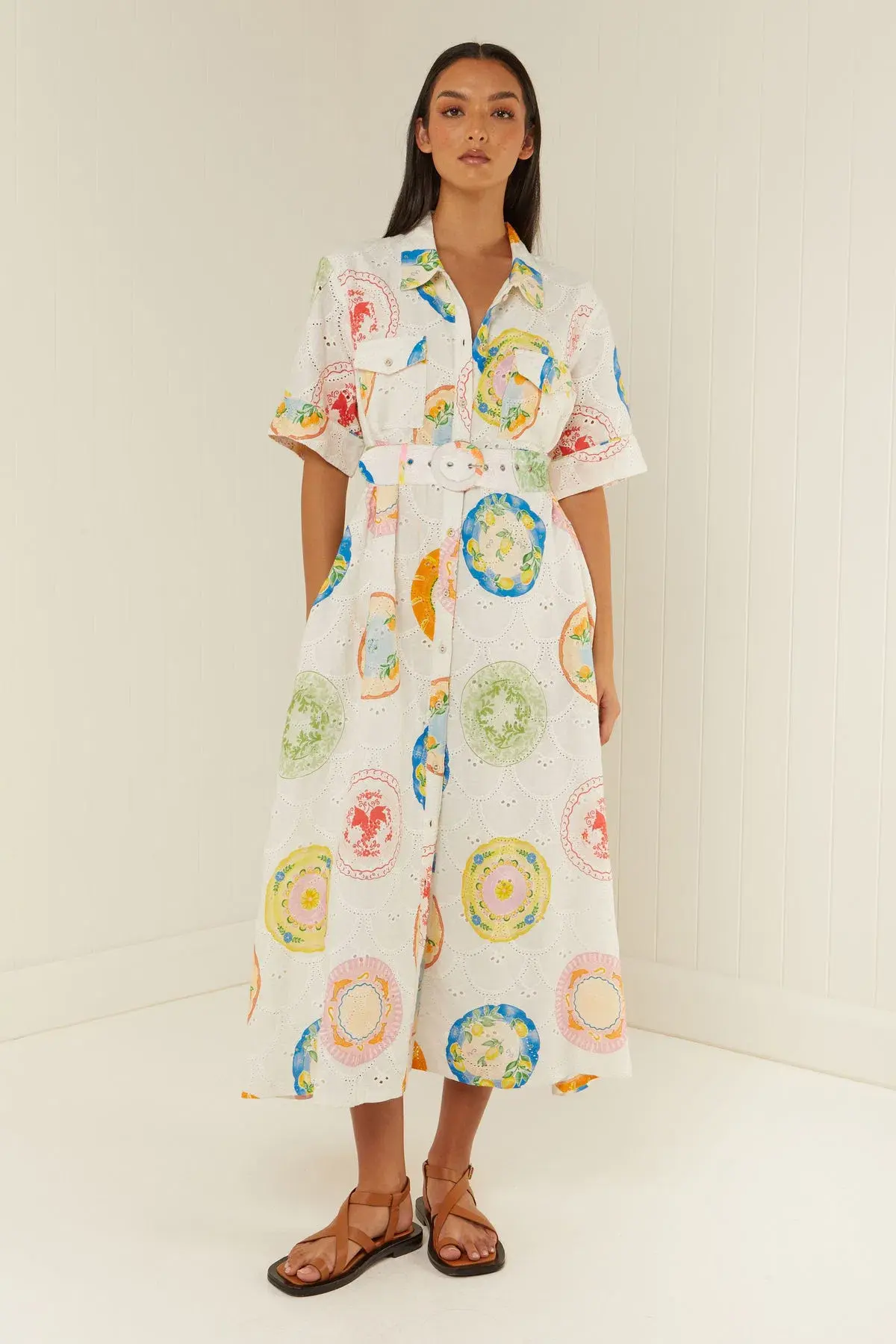 Palm Noosa Souvenir Midi Dress Print AU12 - Image 1
