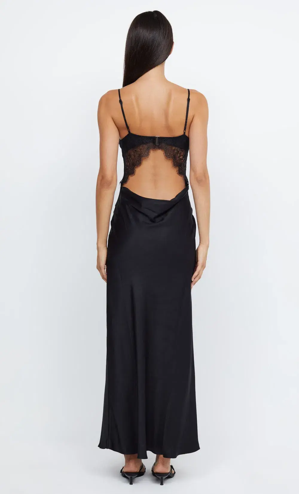 Bec & Bridge Emery Lace Maxi Dress Black/Black Size 8 - Image 3