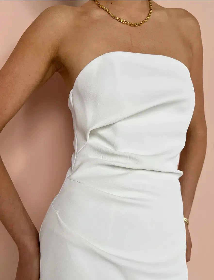 Manning Cartell Fast Forward Strapless Maxi Dress White Size 8 - Image 2
