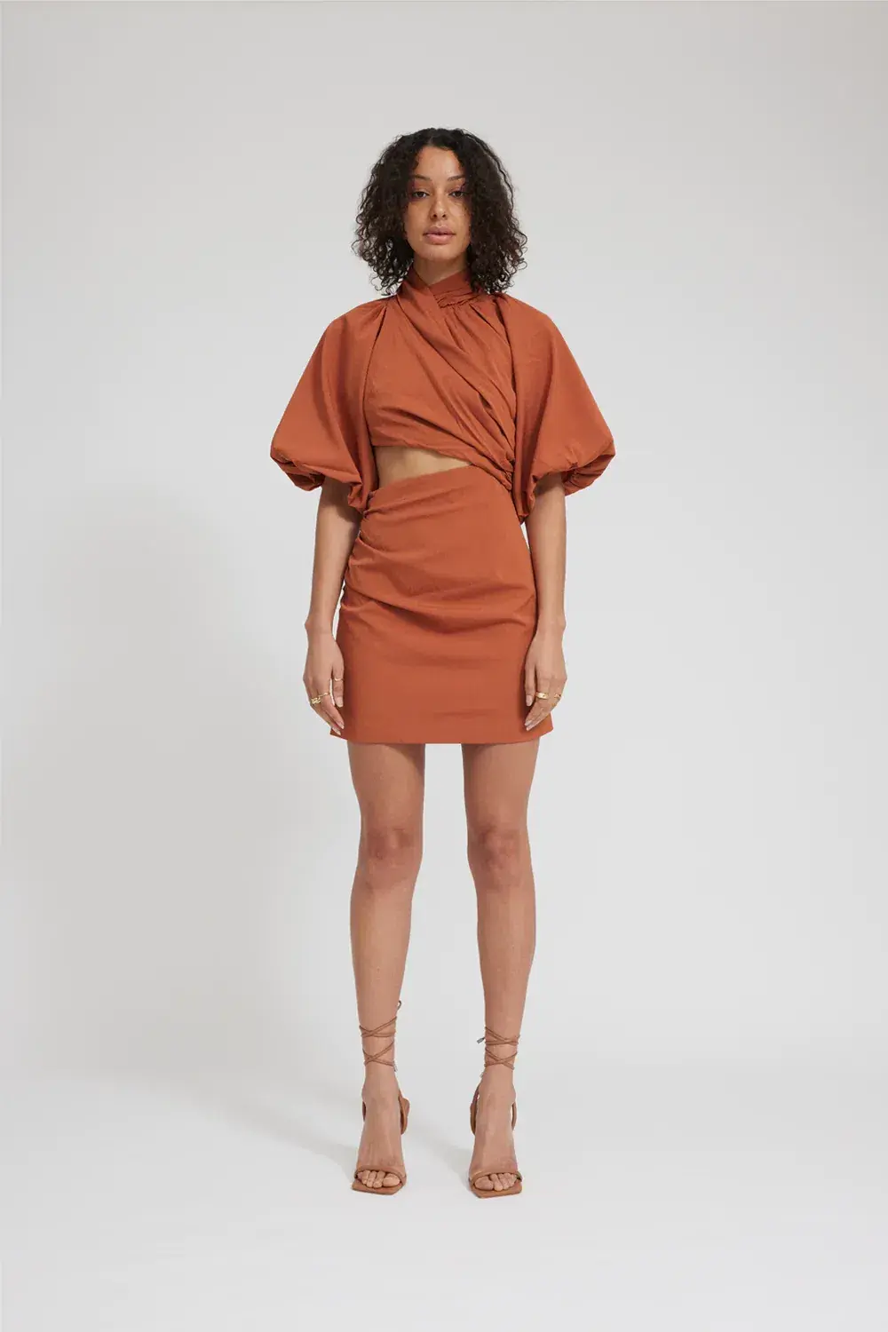 Tojha Celia Mini Dress Orange Size 10 - Image 1