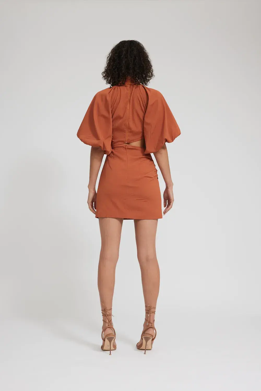 Tojha Celia Mini Dress Orange Size 10 - Image 3