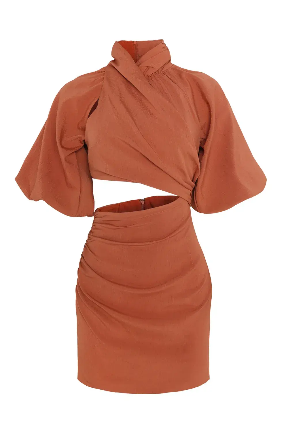 Tojha Celia Mini Dress Orange Size 10 - Image 4