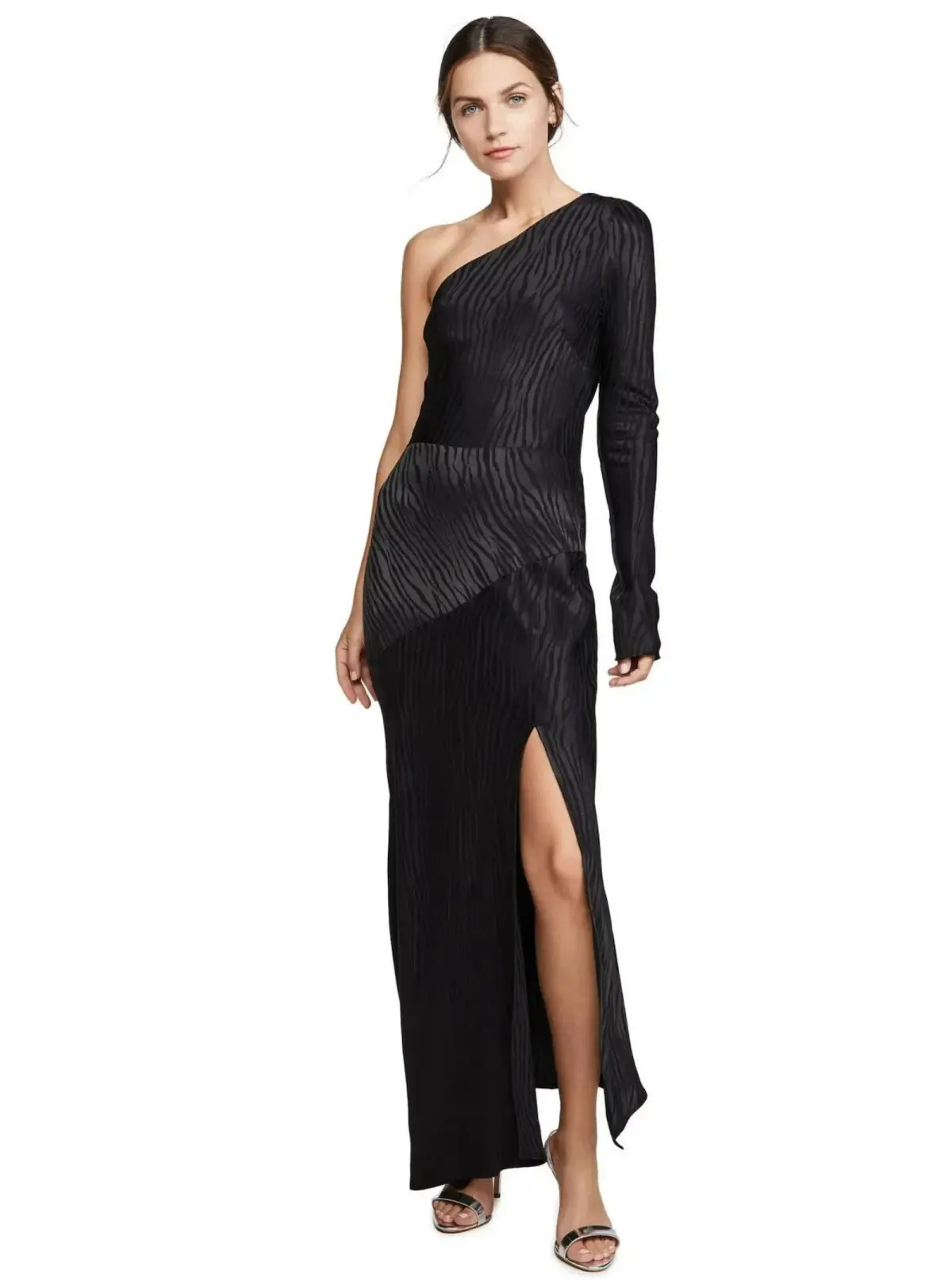 Bec & Bridge The Kat Asymmetrical Midi Dress in Black Size AU 6 - Image 1