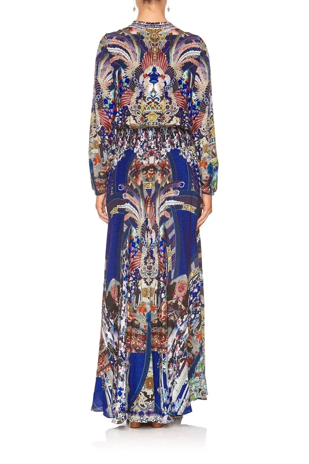 Camilla Darling's Destiny Shirred Relaxed Fit Dress Multi Size M/ AU 12 - Image 5