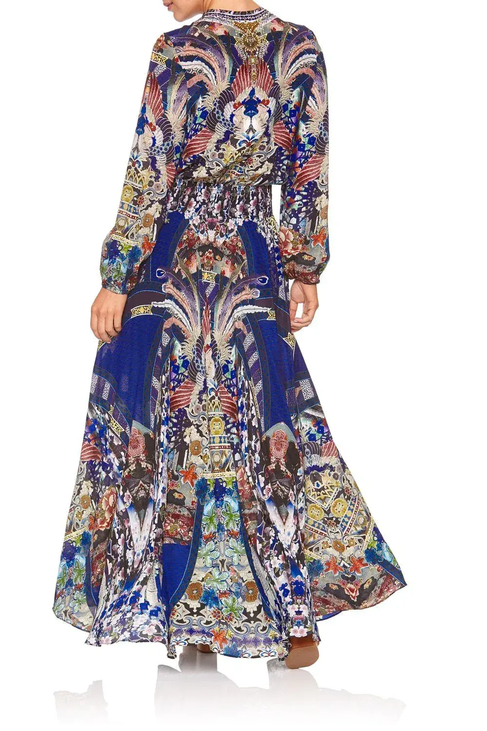 Camilla Darling's Destiny Shirred Relaxed Fit Dress Multi Size M/ AU 12 - Image 6