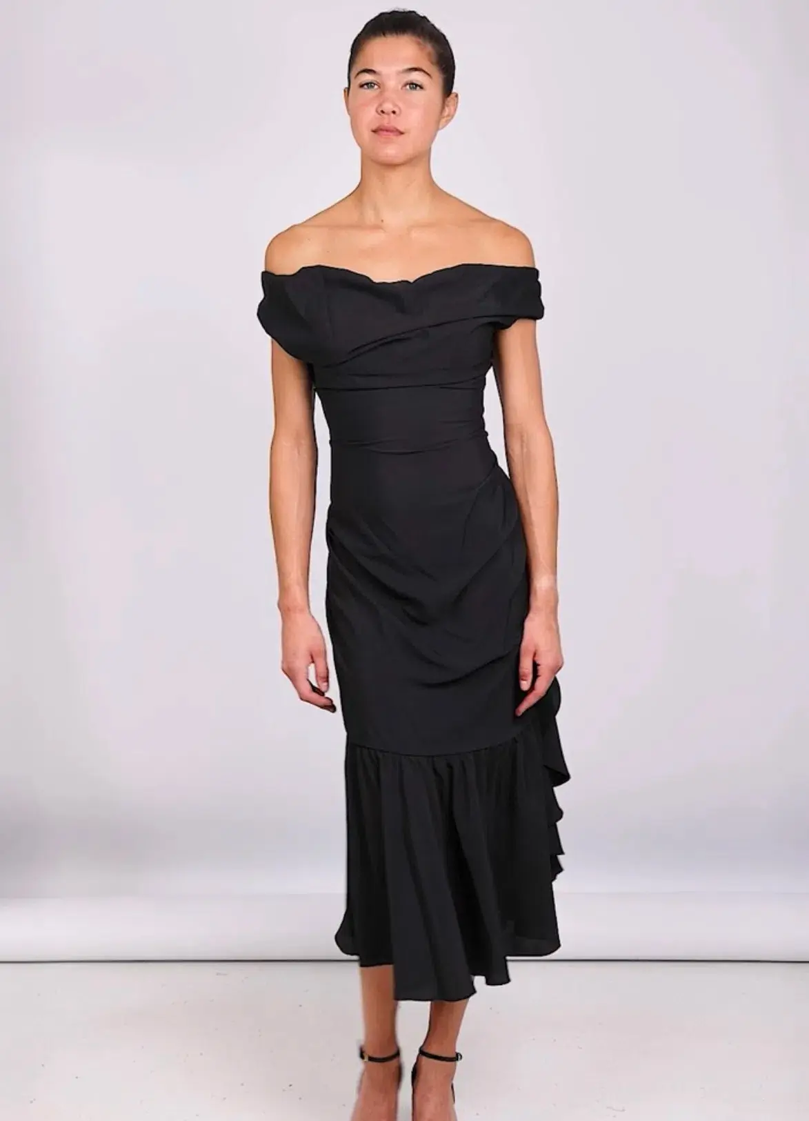Vivienne Westwood Ginnie Frill Dress Black Size 6 - Image 3