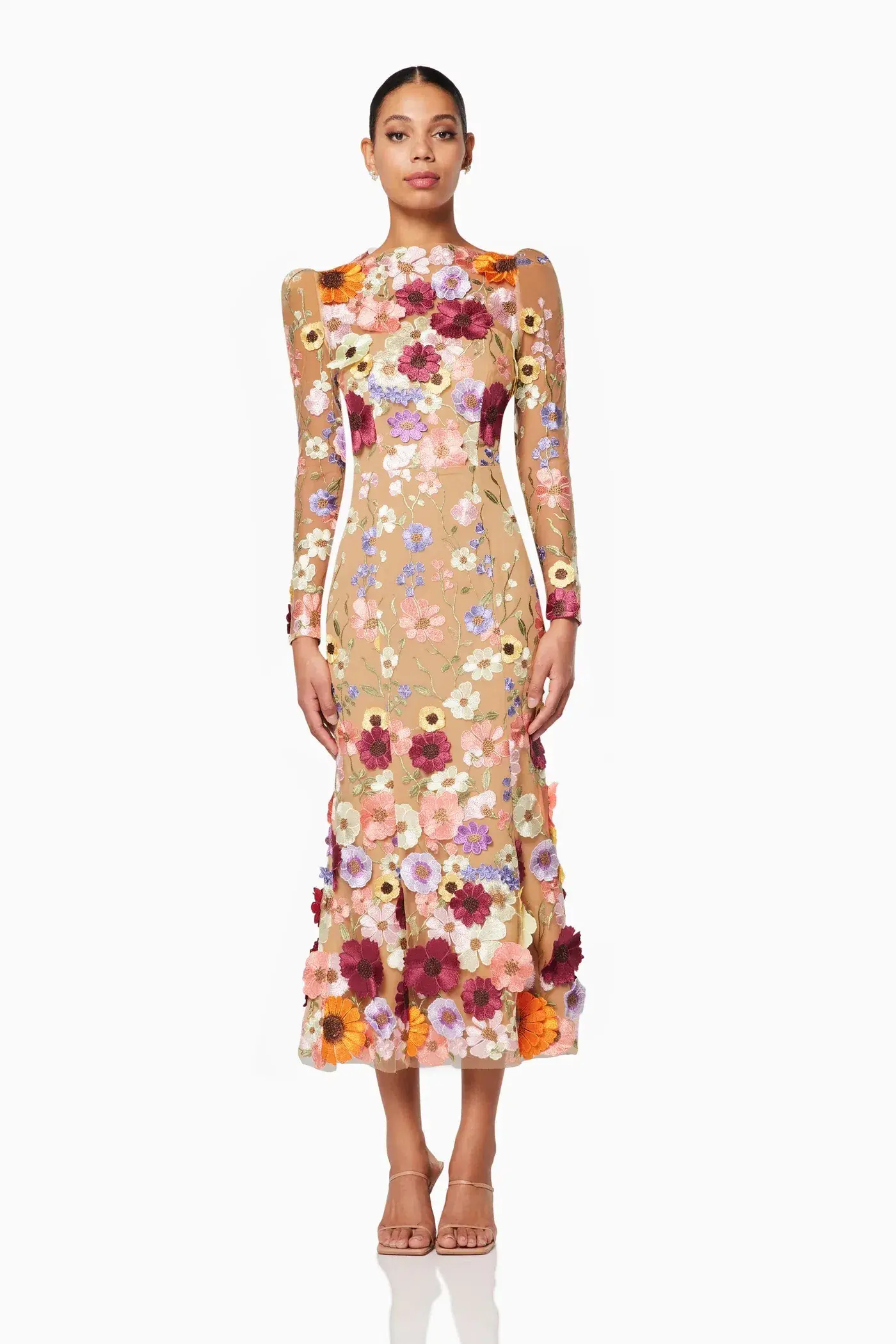 Elliatt Shannon Dress in Floral Lace Size M/AU 10 - Image 1