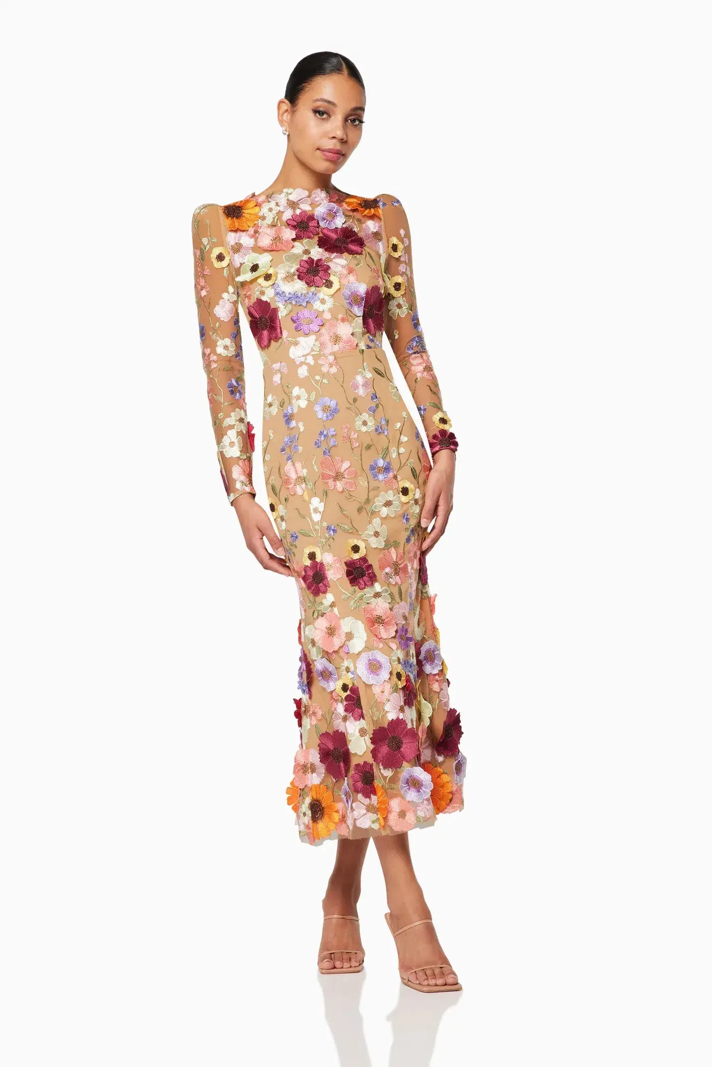 Elliatt Shannon Dress in Floral Lace Size M/AU 10 - Image 2