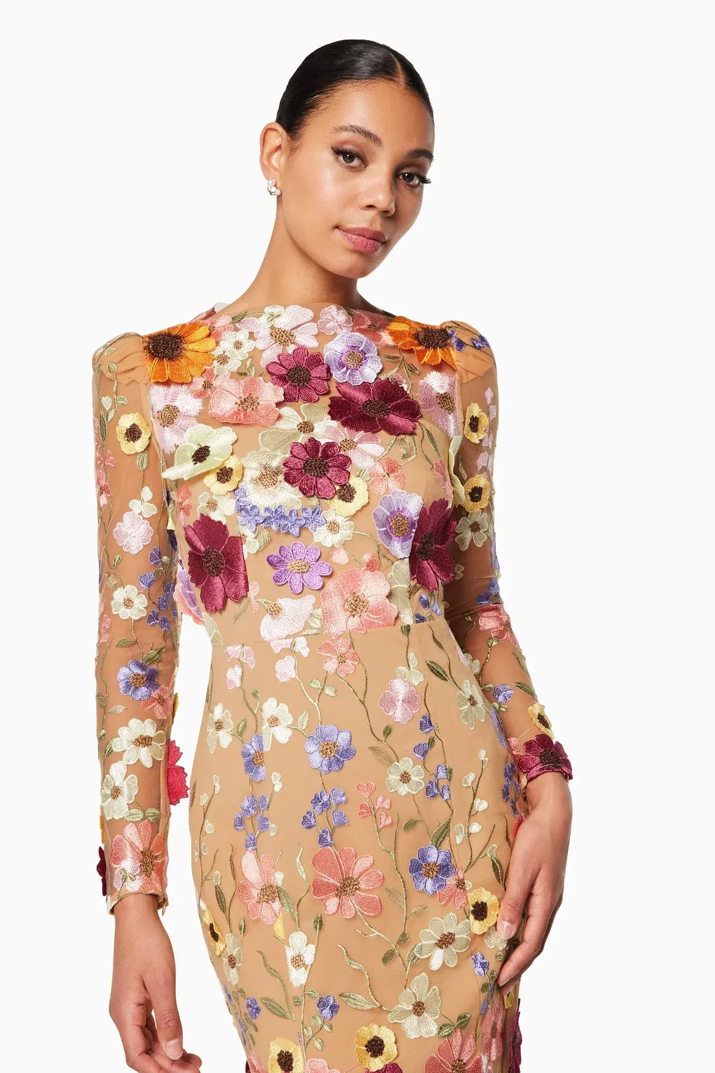 Elliatt Shannon Dress in Floral Lace Size M/AU 10 - Image 4