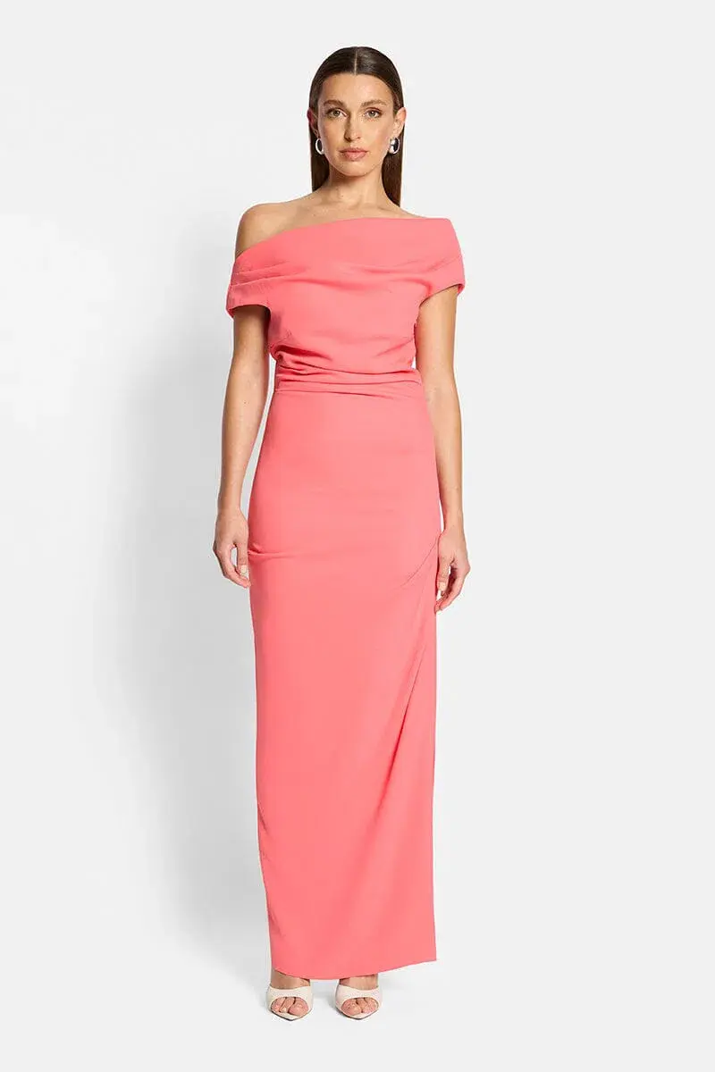 Sofia the Label Alexis Off Shoulder Gown Watermelon Size 8 - Image 1