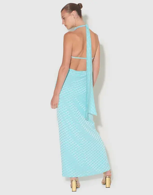 Hansen and Gretel Robbie Dress Aqua Size 8 for rent on The Volte - main image