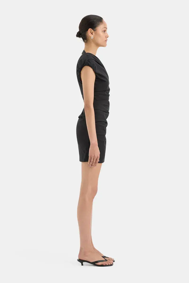 Sir the Label Azul Gathered Mini Dress Black Size 1 / AU 8 - Image 3
