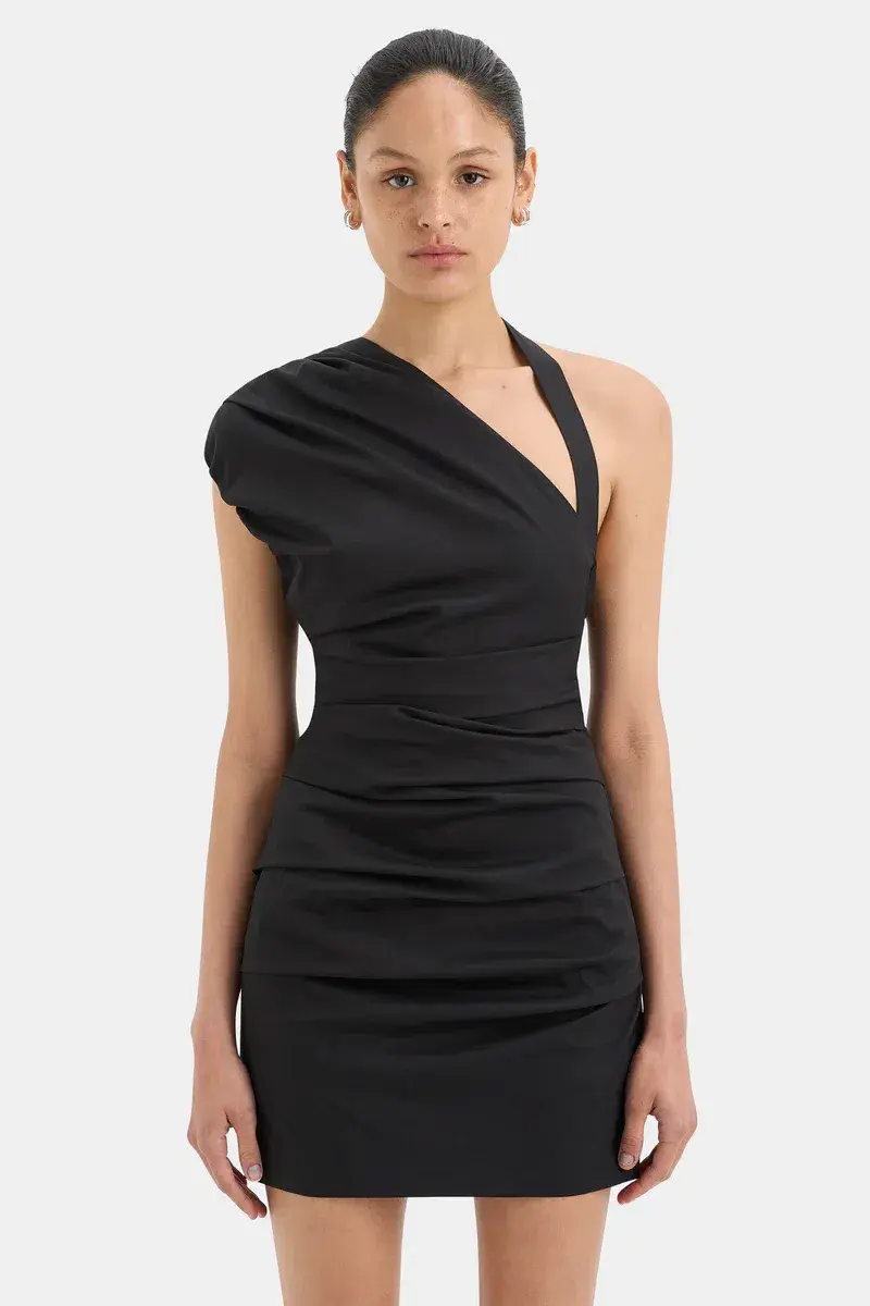 Sir the Label Azul Gathered Mini Dress Black Size 1 / AU 8 - Image 2