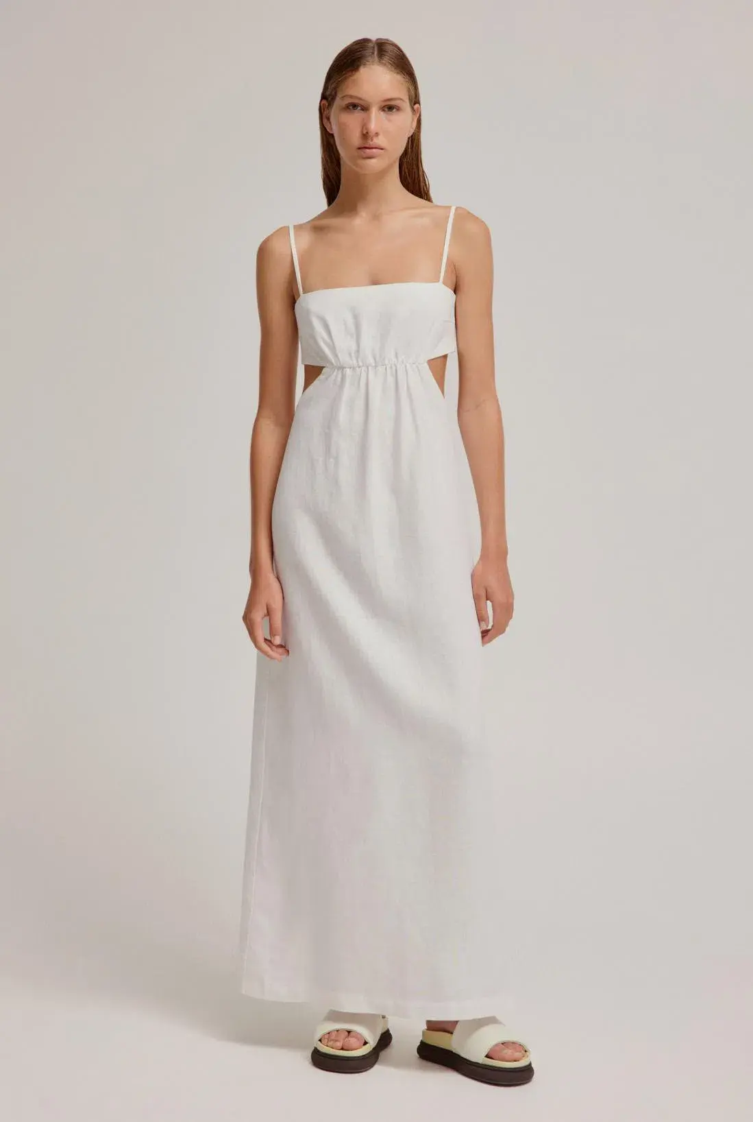 Venroy Tie Back Maxi Dress Milk Size 12 - Image 1