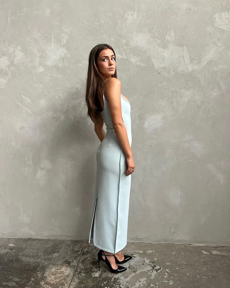 Paris Georgia Heart Dress Blue Size XS/Au 6 for rent on The Volte - main image