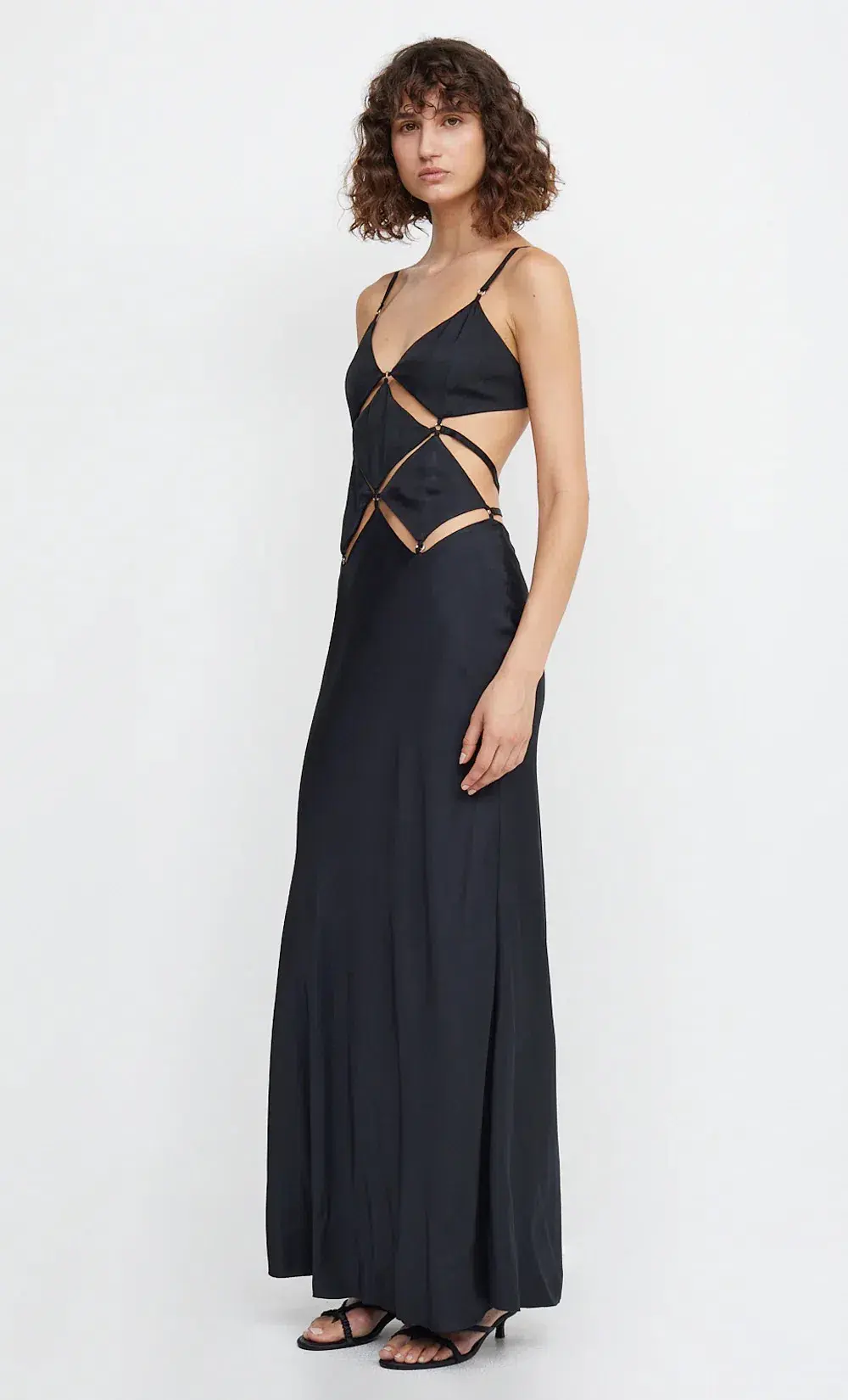 Bec & Bridge Diamond Days Strap Maxi Dress Black Size 8 - Image 3