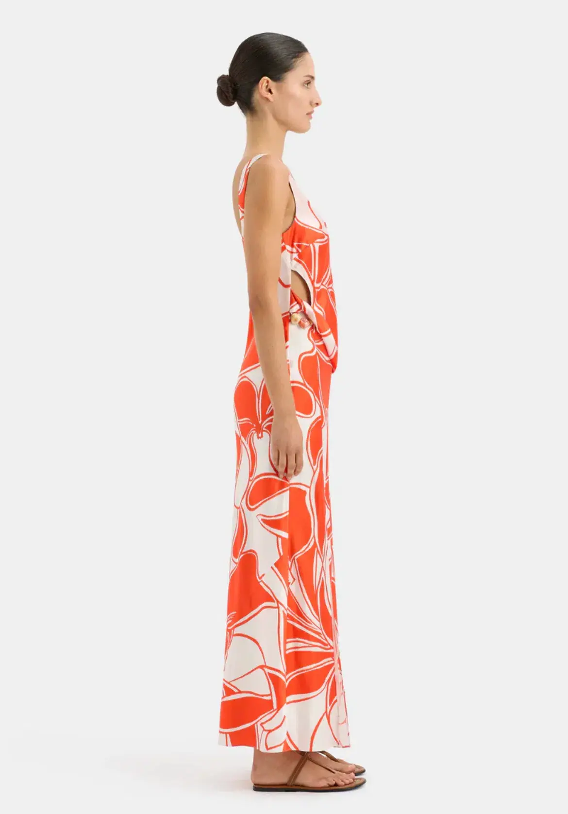 Sir The Label Ramona Twist Bias Dress Print Size 2 / AU 10 - Image 3