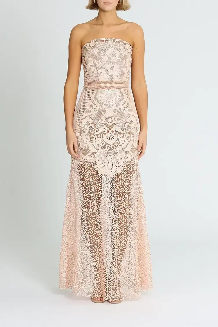 Grace and Hart Adele Gown in Blush Size 12 - Image 4