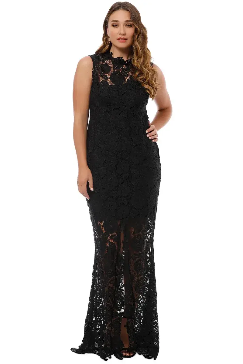 Grace and Hart Espresso Gown in Black Size 8 for rent on The Volte - main image