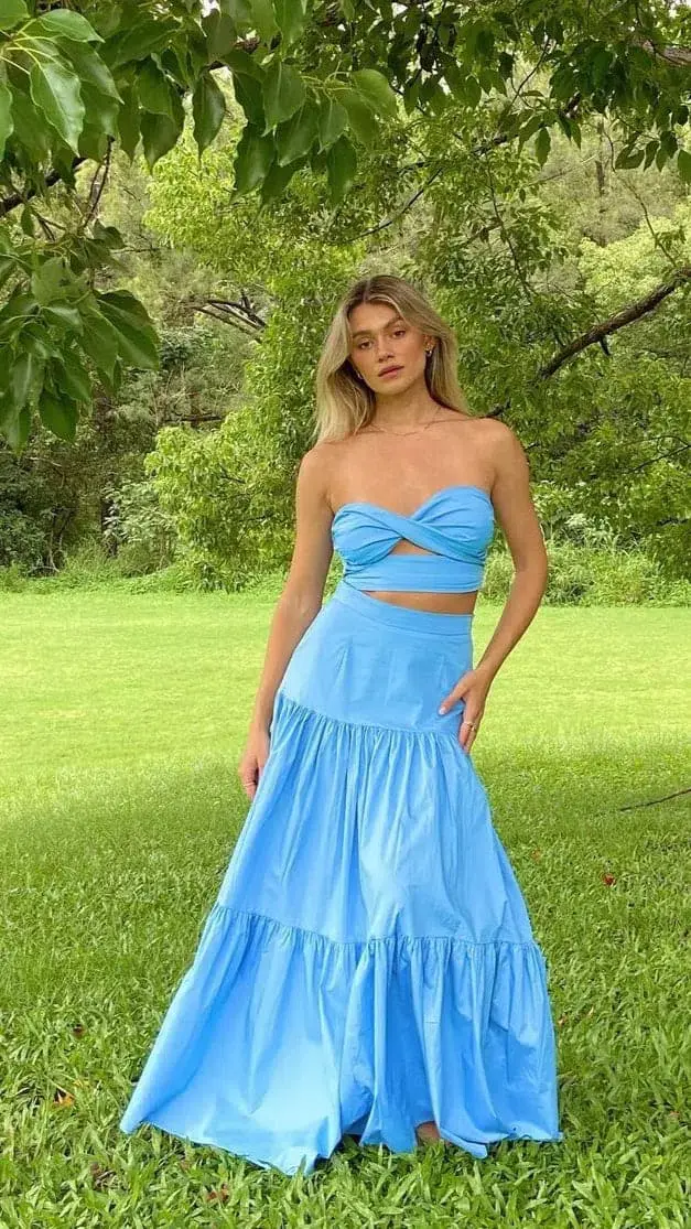 Runway the Label Ayla Set in Periwinkle Blue Size 8 for rent on The Volte - main image