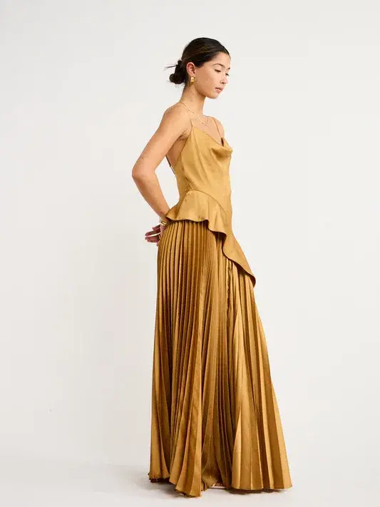 Acler Osullivan Dress Caramel Size 6 - Image 2