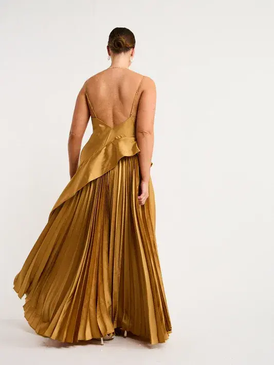 Acler Osullivan Dress Caramel Size 6 - Image 3