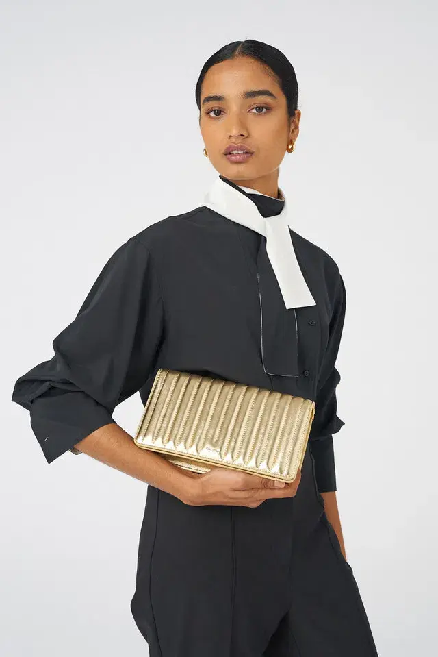 Oroton Fay Medium Chain Crossbody Gold  - Image 1