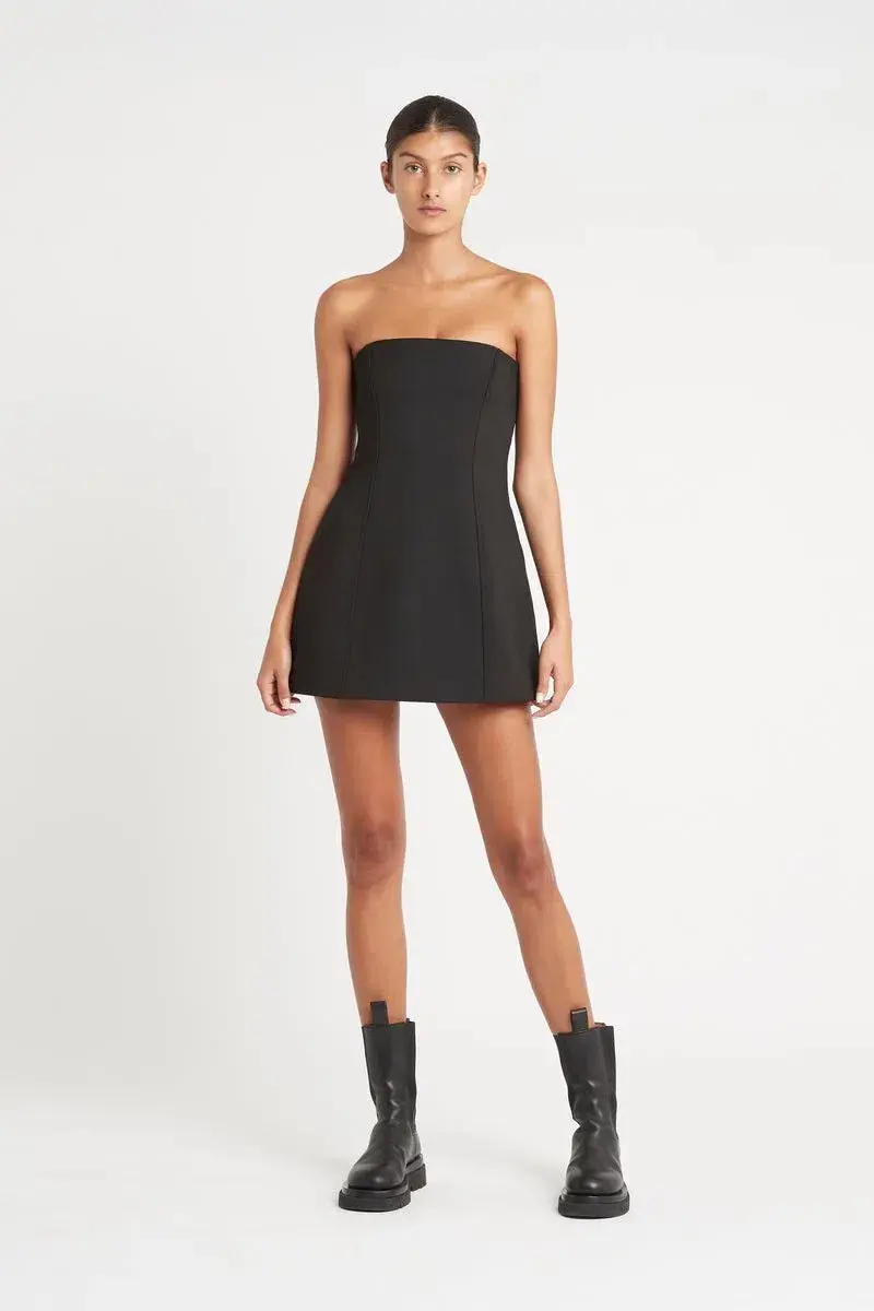 Sir the Label Maxe Strapless Mini Dress in Black Size Au 8  - Image 2