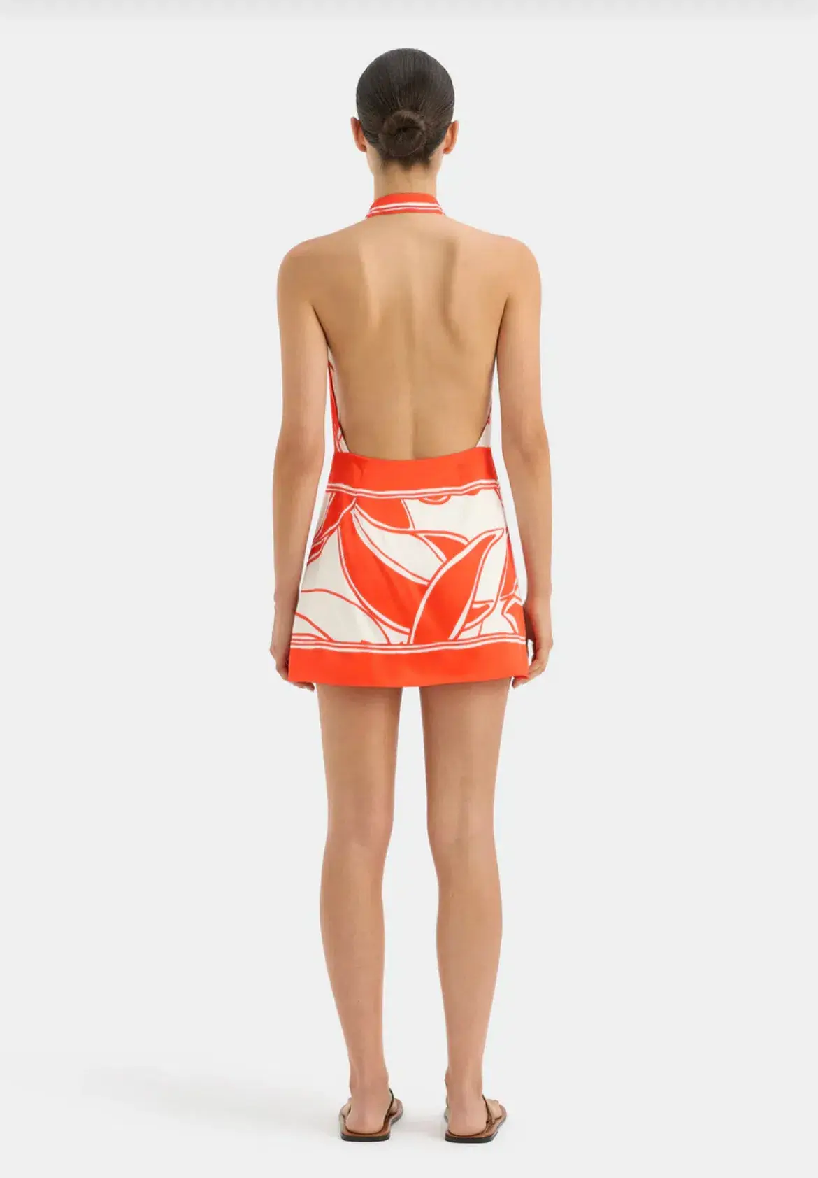 Sir The Label Ramona Halter Tie Mini Dress Mariposa Lily Size 2/Au 10  - Image 5