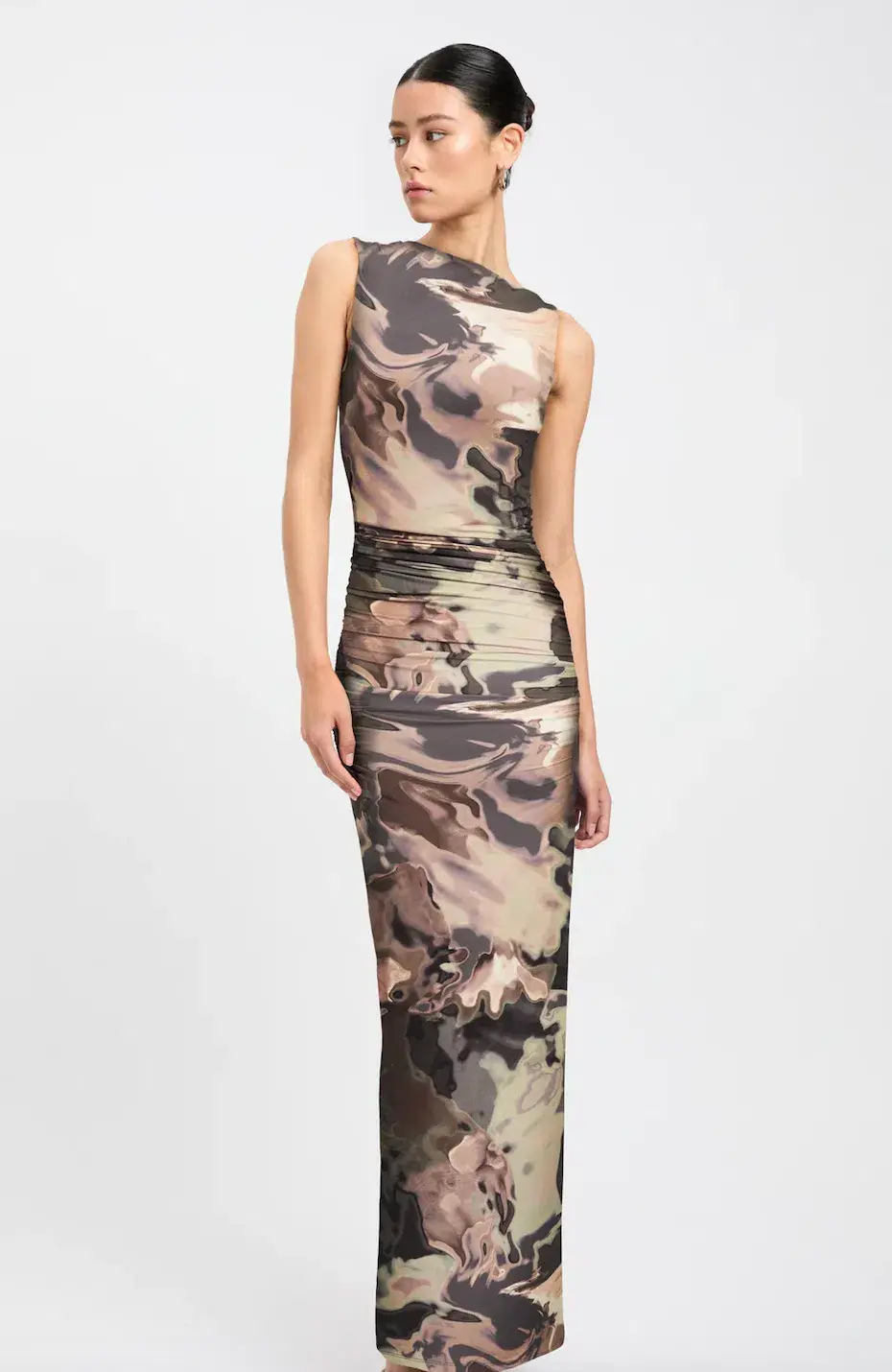 Kookai Lucia Midi Dress Khaki Size 8 - Image 2