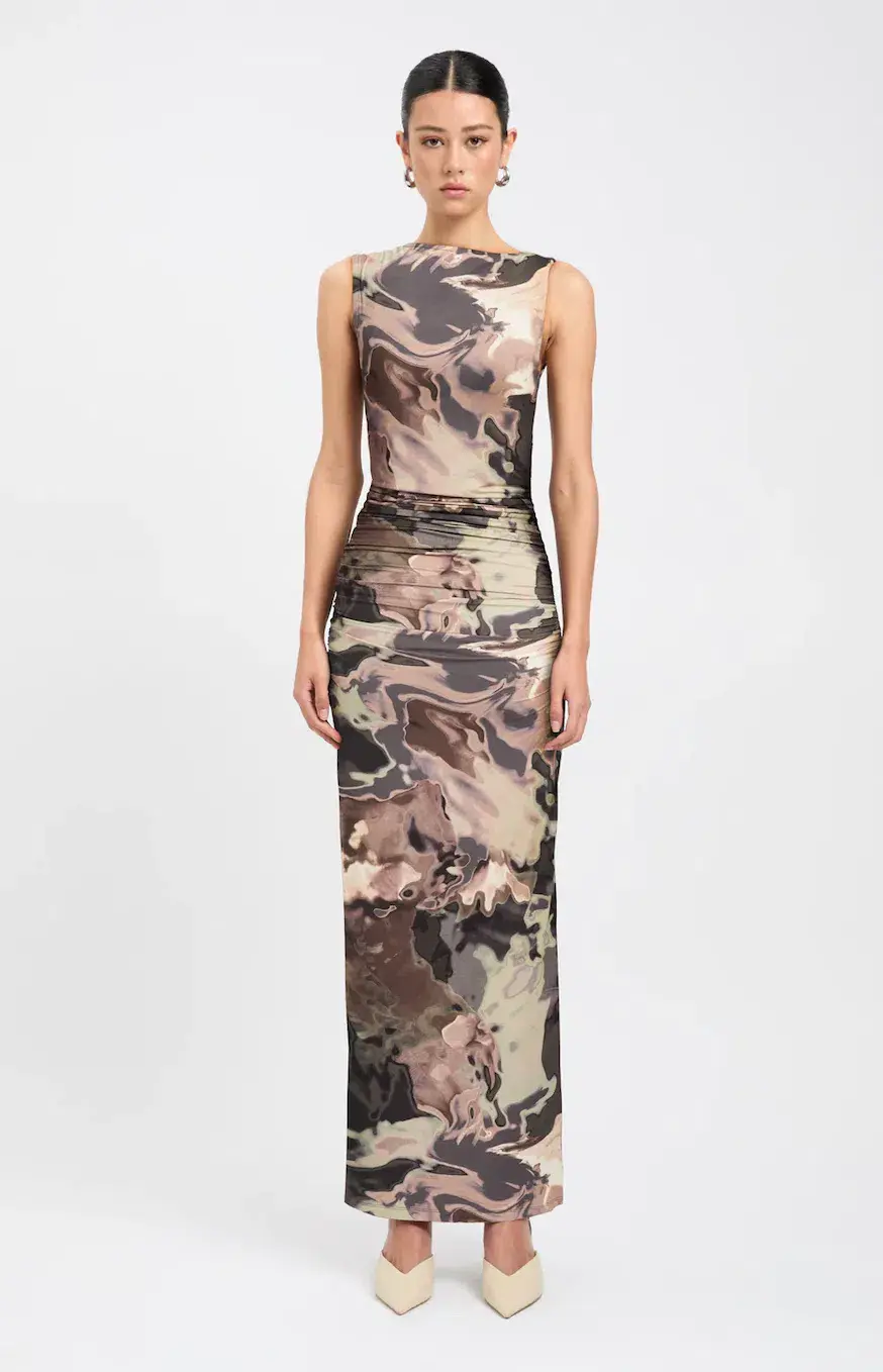 Kookai Lucia Midi Dress Khaki Size 8 - Image 1