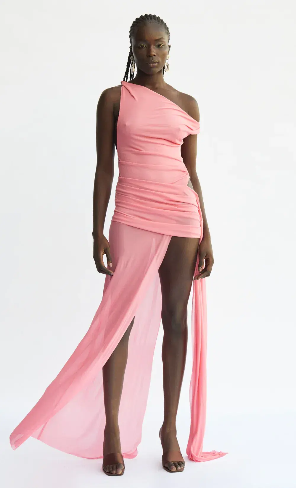 Bec & Bridge Kailani Asym Dress Grapefruit Pink Size 8  - Image 9