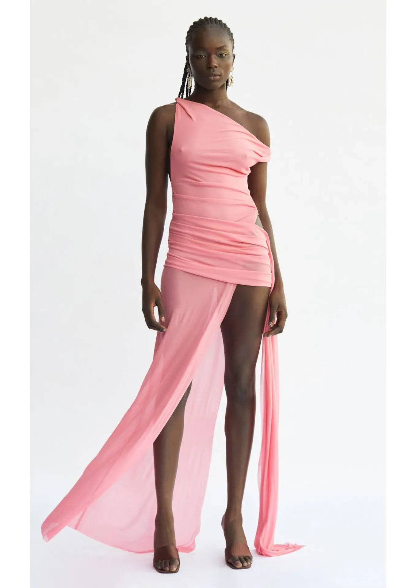 Bec & Bridge Kailani Asym Dress Grapefruit Pink Size 8  - Image 1