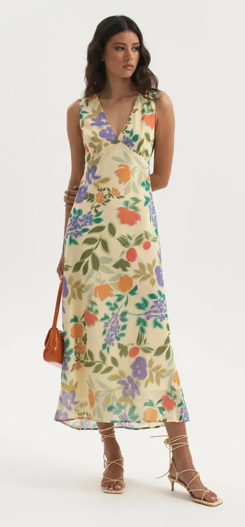 Ownley Tulip Dress Lemon Floral Size Small/Au 8 - Image 4