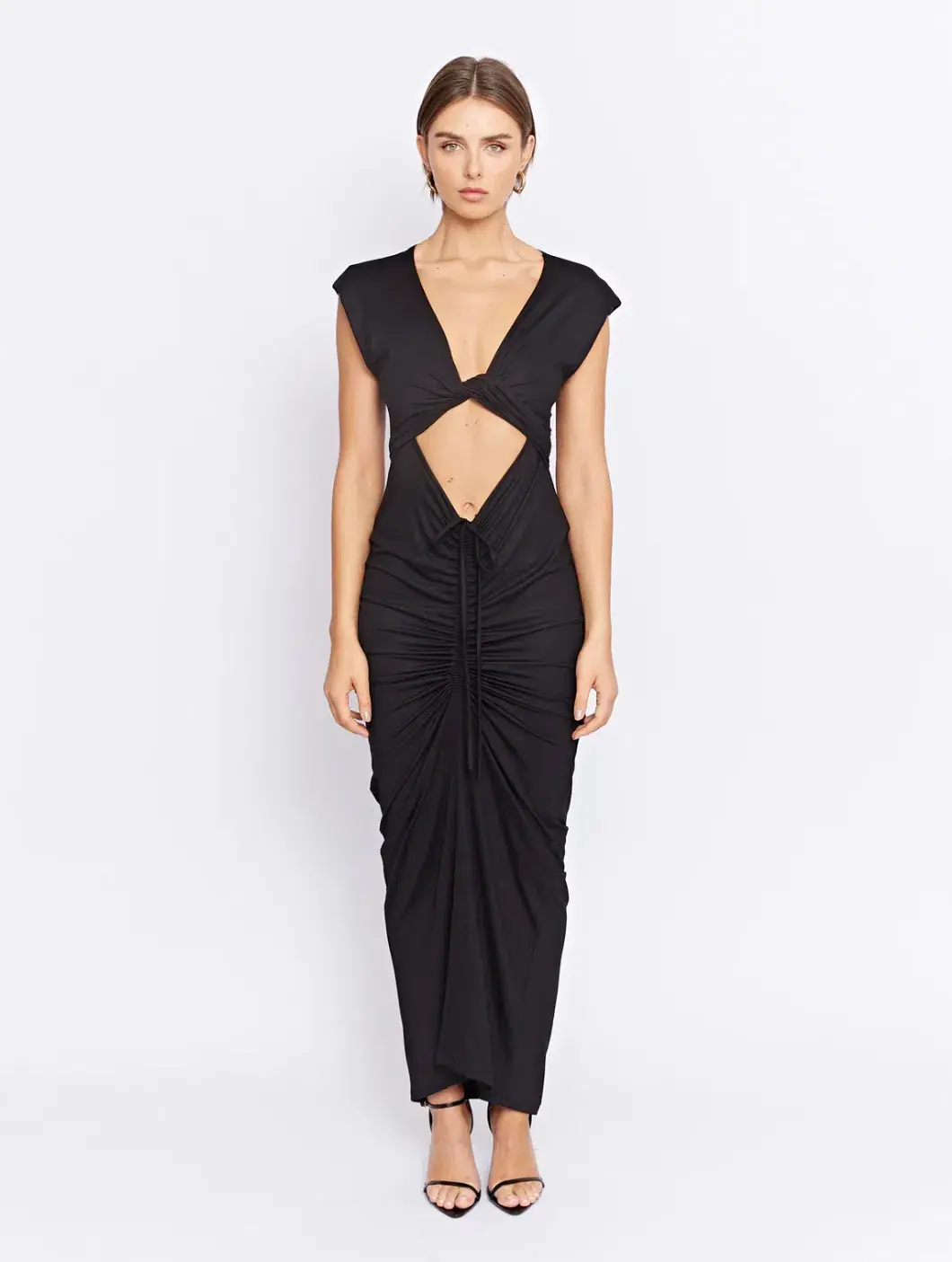 Pfeiffer Ramos Midi Dress Black Size 12 - Image 1